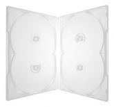 Caixinha Box amaray Quadrupla P/ 4 DVD - Transparente