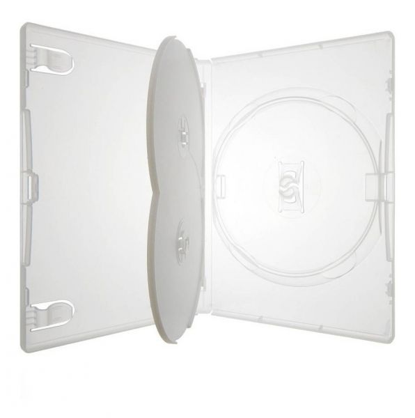 Caixinha Box amaray Tripla P/ 3 DVD - Transparente